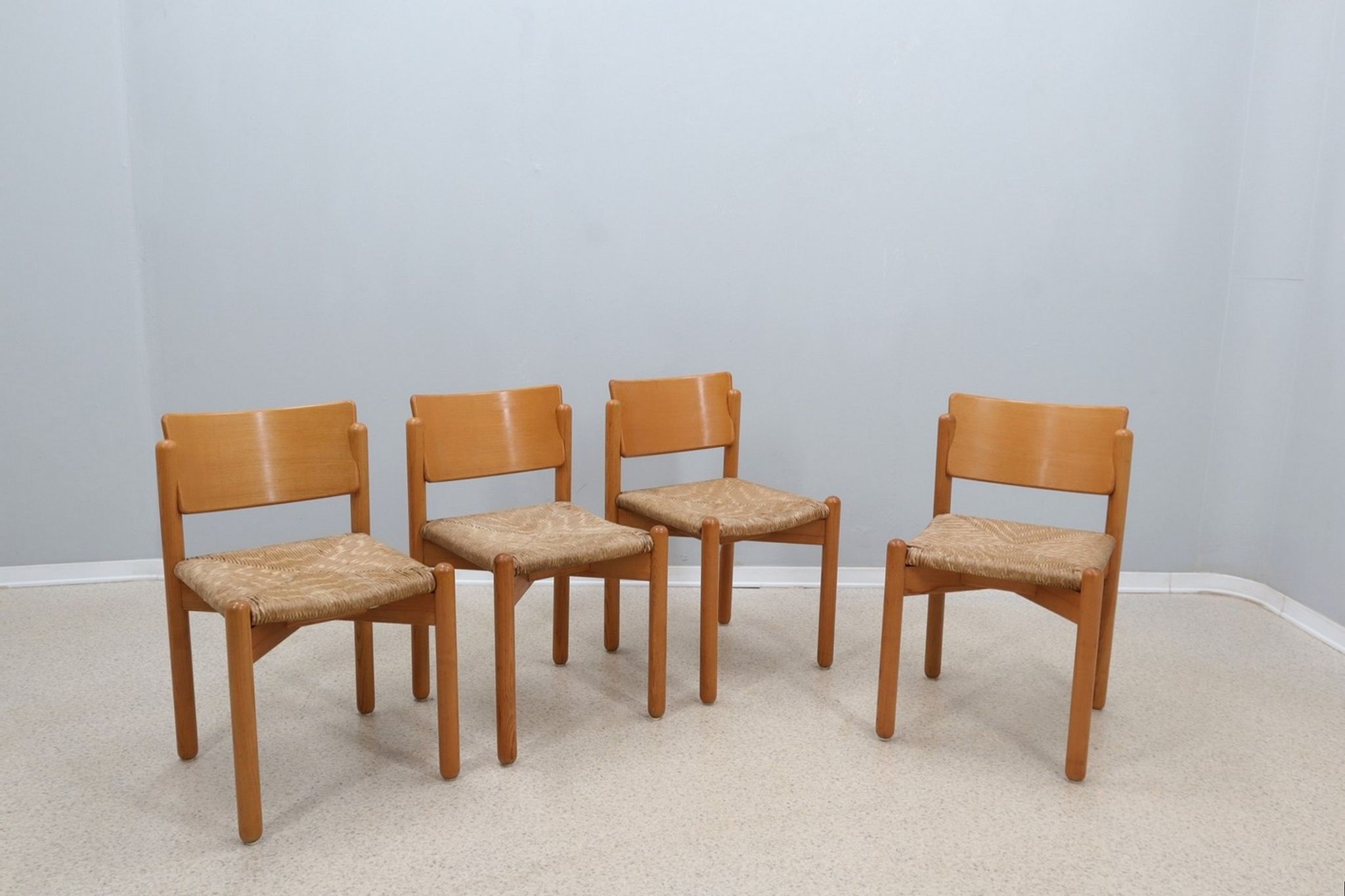 Vintage original set of 4 dining chairs