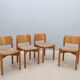 Vintage original set of 4 dining chairs