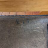 4 Ibisco wood and leather chairs