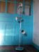 70s floor lamp in brushed aluminum