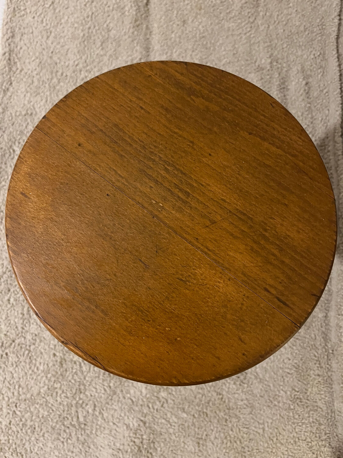 Swivel wooden stool year 80