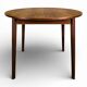 Scandinavian teak table with extension.