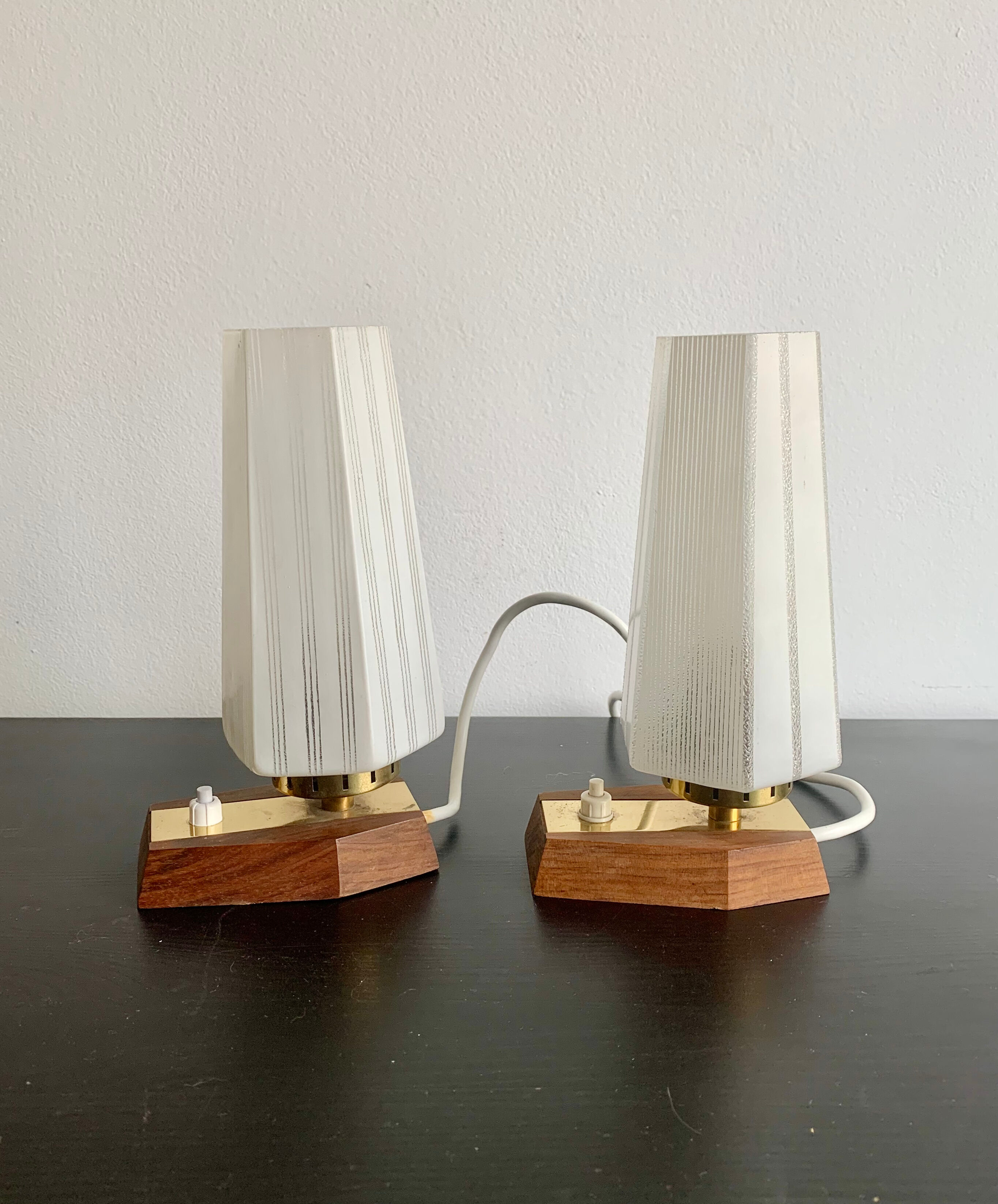 Pair of bedside lamps, Germany, 1960s