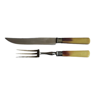 Art deco meat cutlery