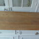Antique sideboard patinated pearl gray waxed finish, wood top protected by varnish