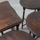 Set of Four Oak Barley Twist Nesting Tables, England, circa 1900n