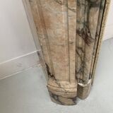 Cheminée de style Louis XV en marbre de breche rouge XIX siècle
