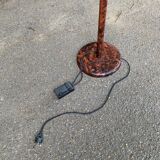 Lampadaire italien vintage effet marbre bordeaux