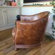 Leather club chair
