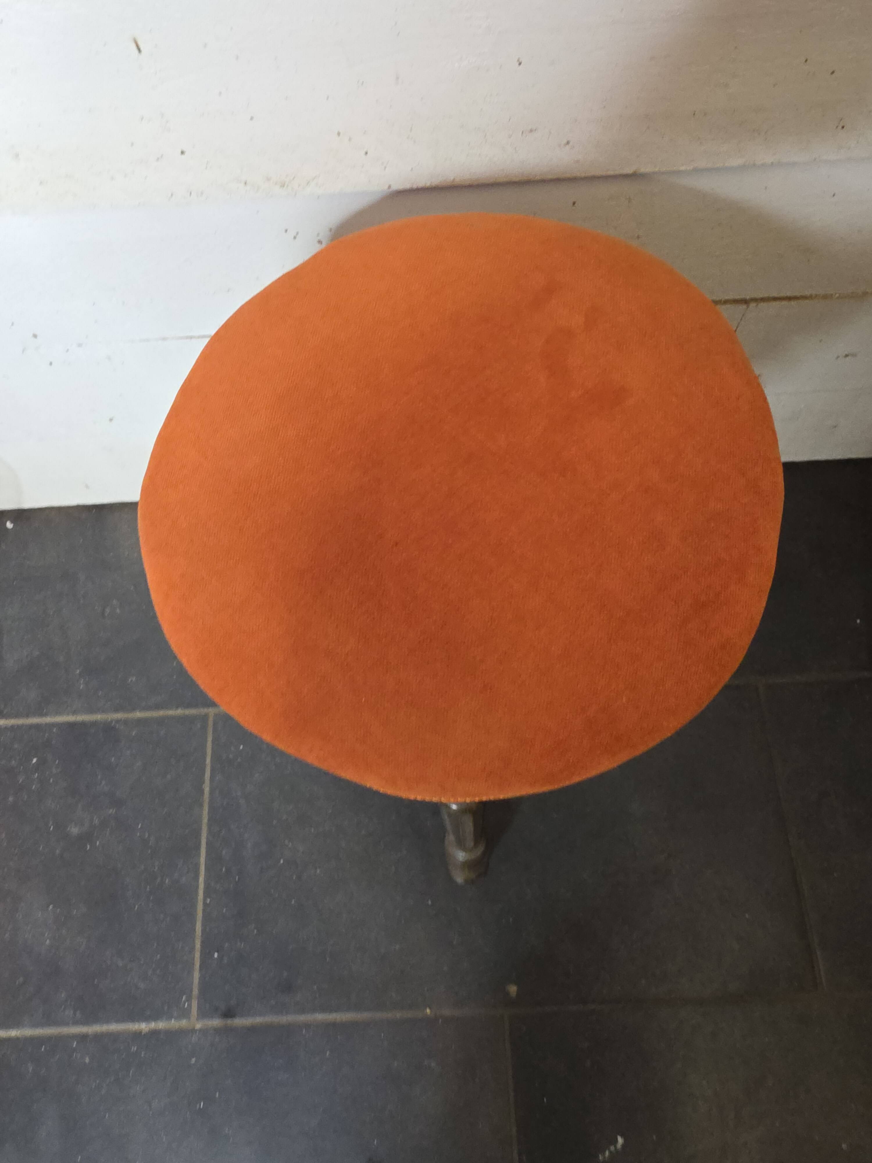 Antique adjustable piano stool