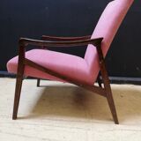 Pair of armchairs pink, czech