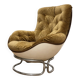 Armchair by Michel Cadestin, 1970s, reupholstered.