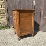 4-drawer solid oak chest of drawers
