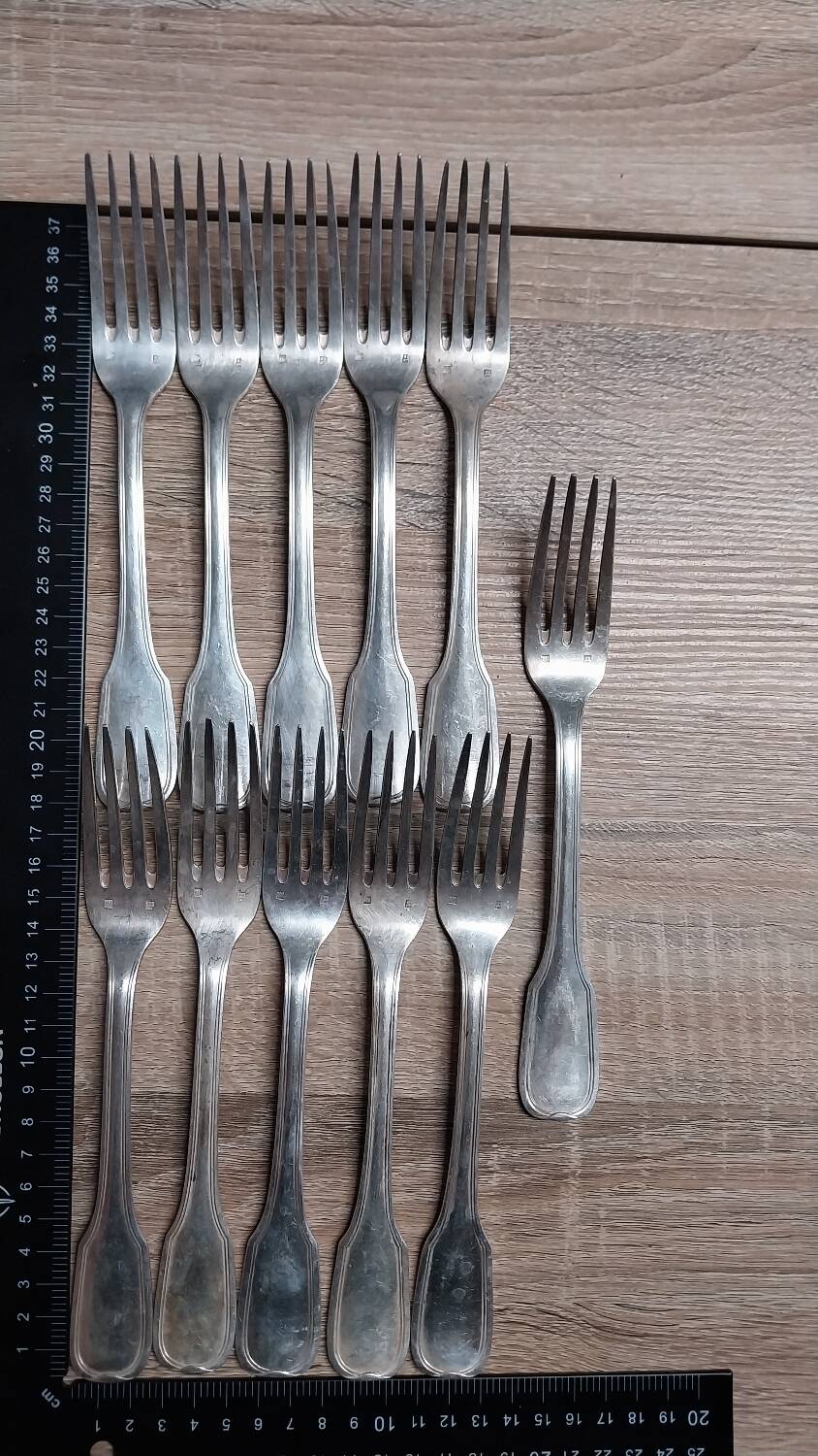 Set of 11 Forks - François Frionet Hallmark - Silver 84g