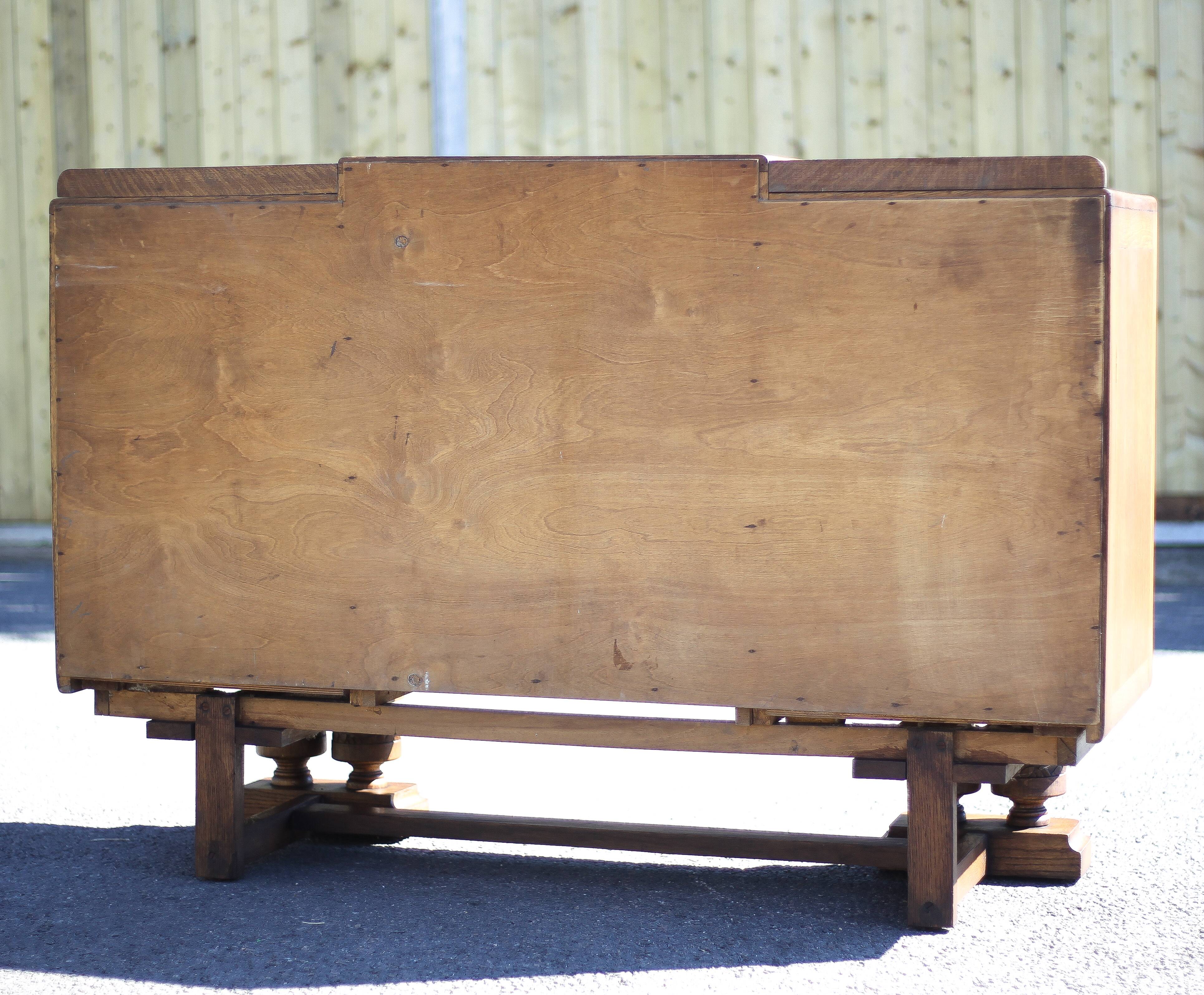 Art Deco sideboard, art deco wooden sideboard, wooden furniture, storage furniture