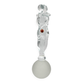 Sculpture Lovers Solid Glass Murano 2000 Signed Mathis Zane