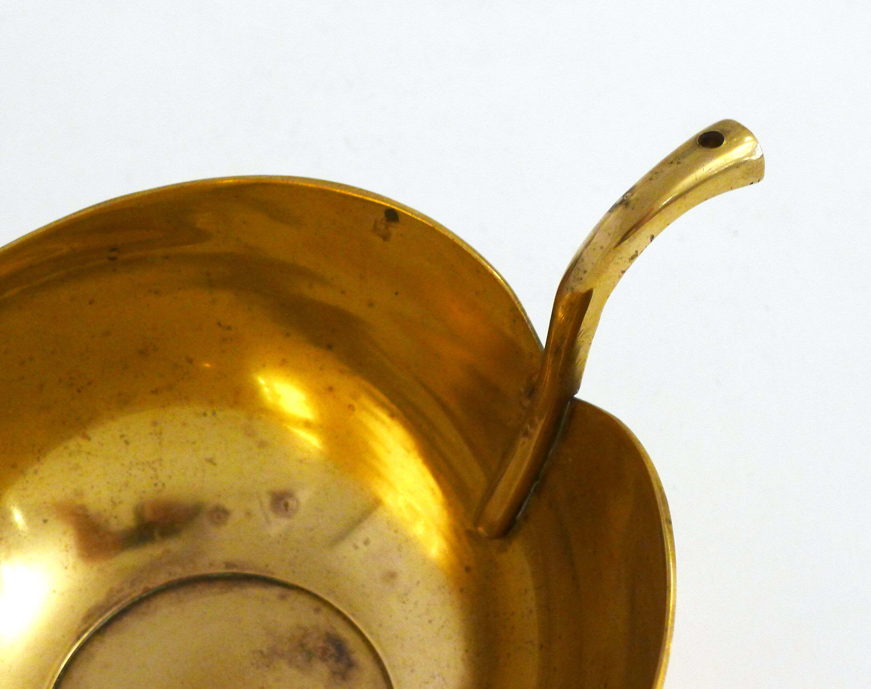 Large brass fruit bowl