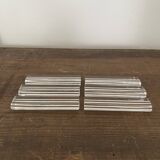 Vintage knife holders of 6, in glass