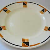 Badonviller earthenware dish (x 3) in "Bruno" model, circa 1925.