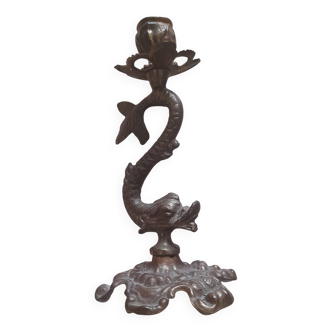 Bougeoir Ancien en bronze