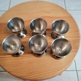 6 stainless steel egg cups