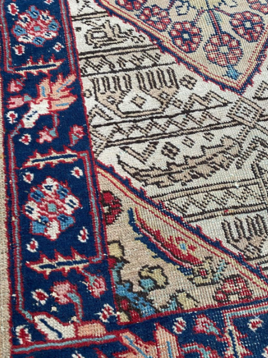 Antique Tabriz carpet 126x76cm