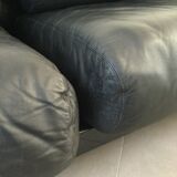 Cini Boeri - Sofa Gradual Lounge Black Leather Knoll/Gavina