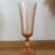 Vintage lot de 4 flûtes à champagne rosaline Luminarc