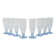 Set of champagne glasses, Italian design, 1980s, production: Italy