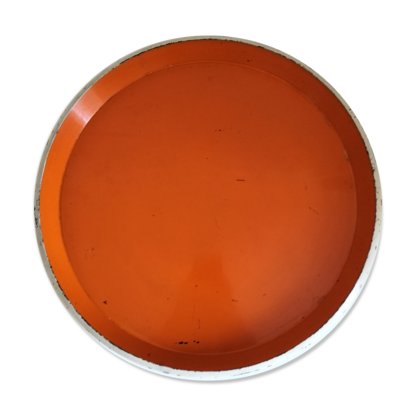 Vintage dish orange