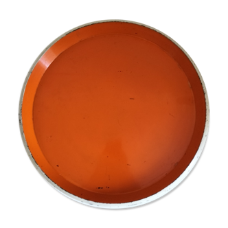 Vintage dish orange