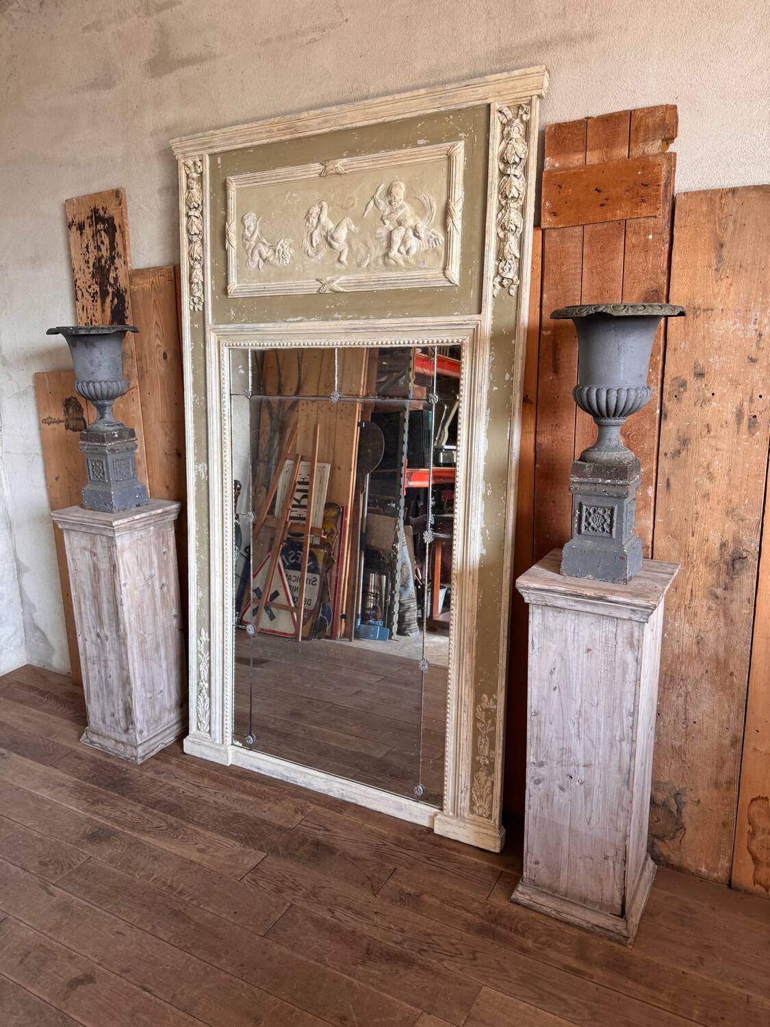 Large trumeau mirror from a château