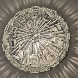 Pair of Space Age ceiling lights in sculpted glass – 1960s design