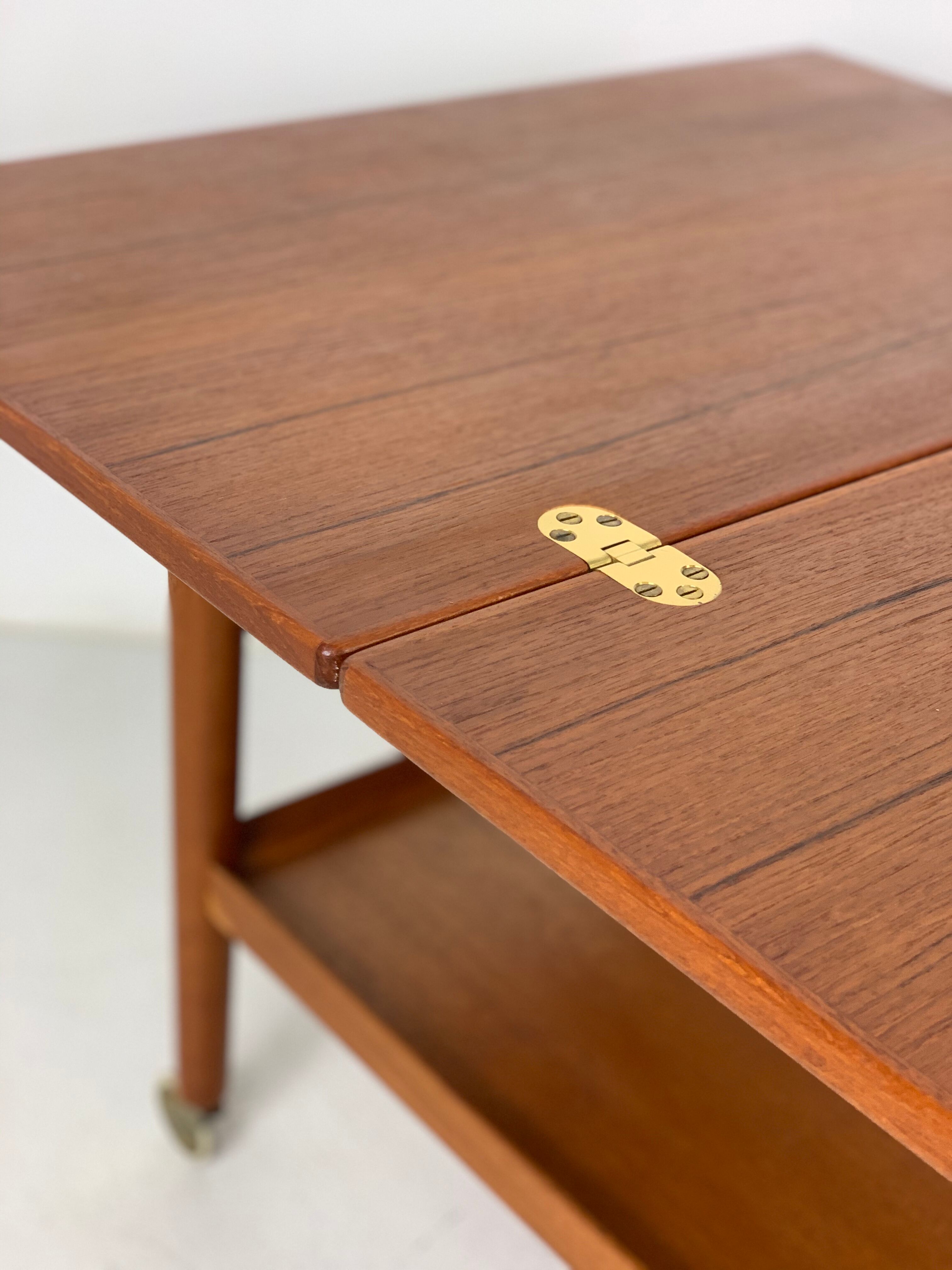 Danish midcentury teak bar trolley by Grete Jalk