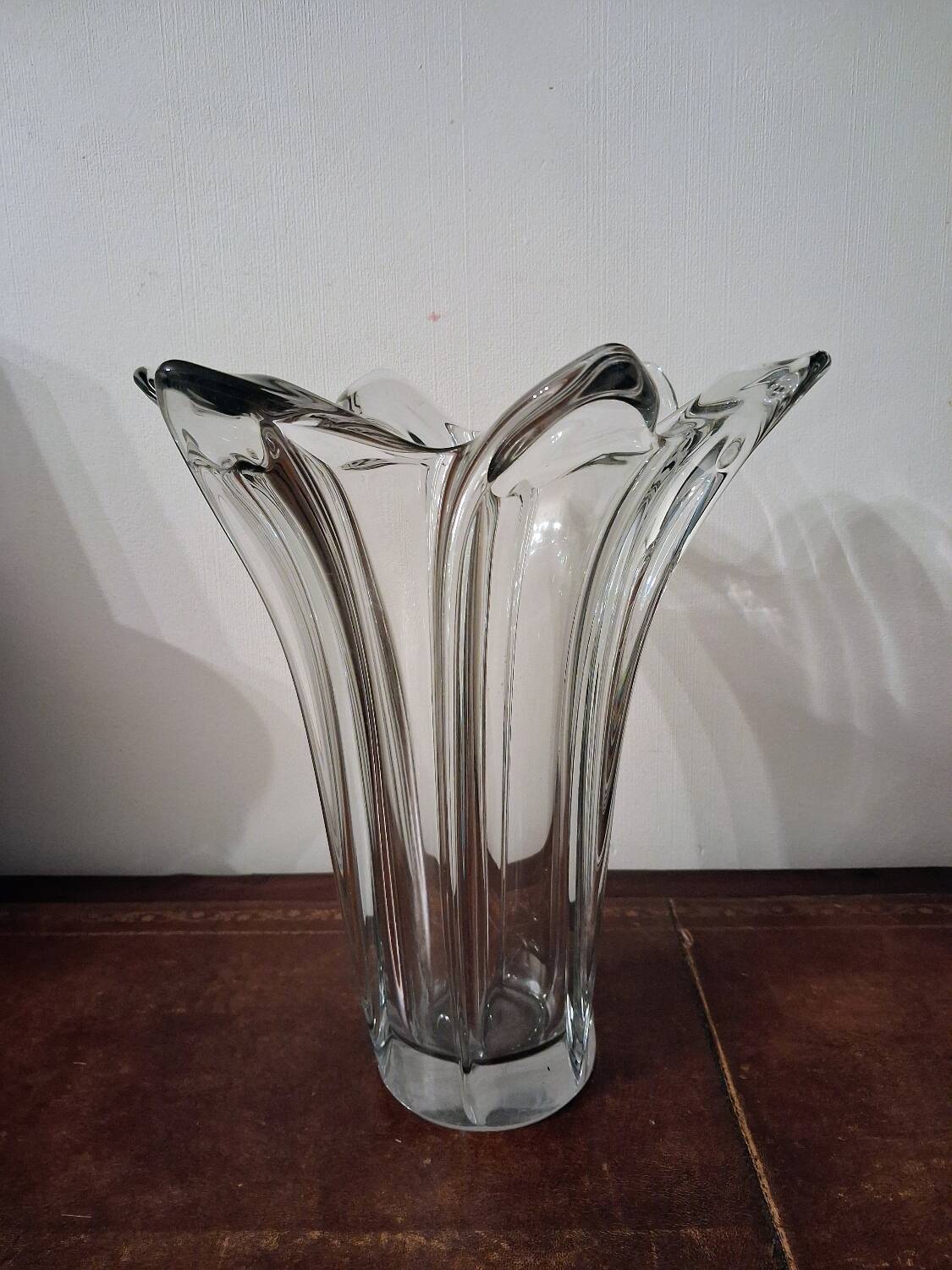 Large crystal vase Art Vannes