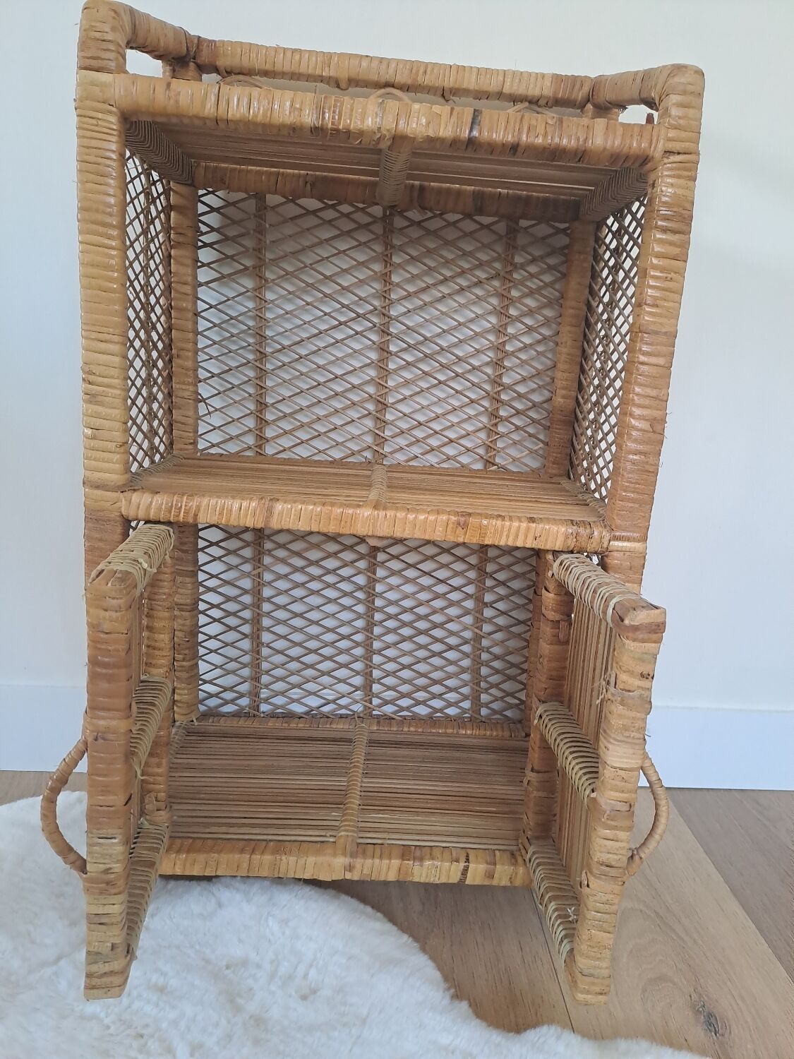 Rattan shelf/cabinet