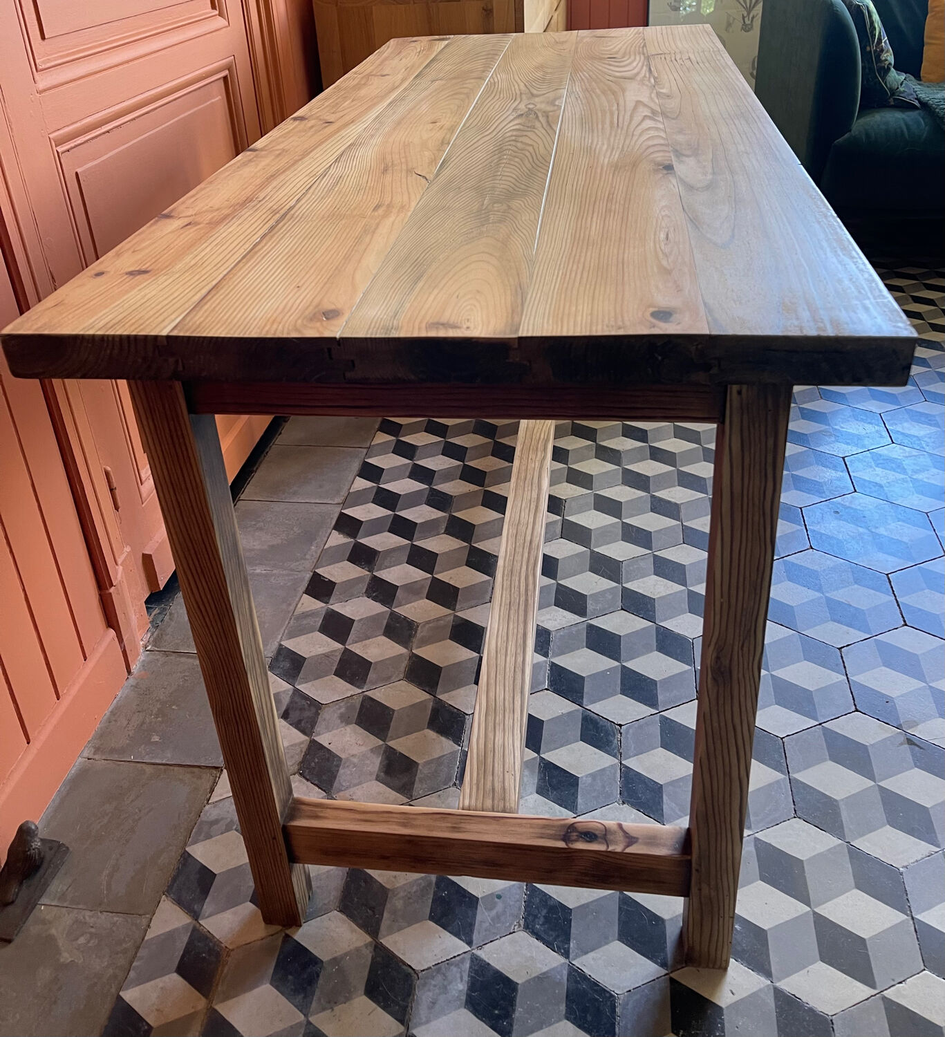 Renovated farmhouse table