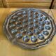 Old Plate Snails Stainless Steel Tray 36 Slots Made In France #E12