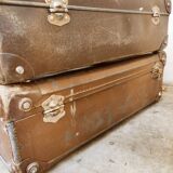Duo of old suitcases