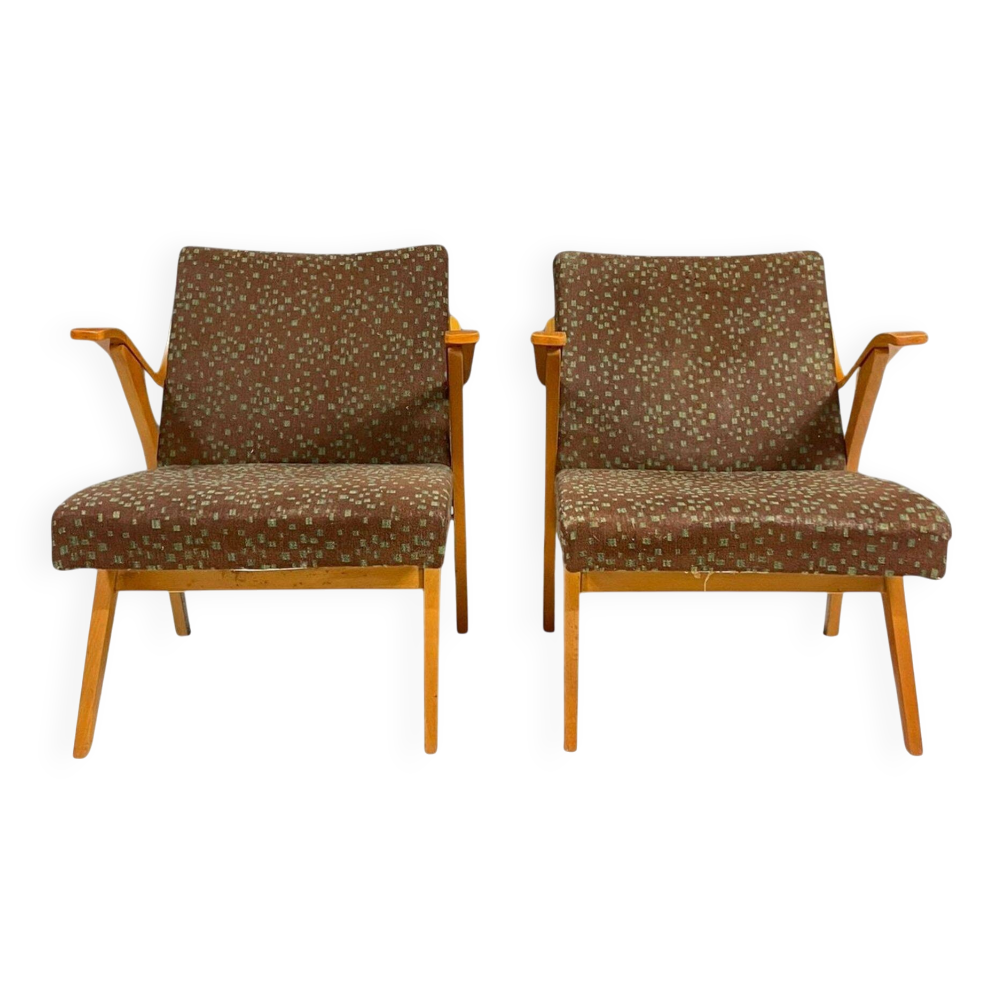 Paire de fauteuils Jitona Soběslav, Tchécoslovaquie, 1970