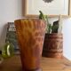 Vase verre soufflé vintage léopard écaille de tortue