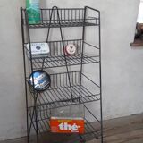 Display metal store shelves
