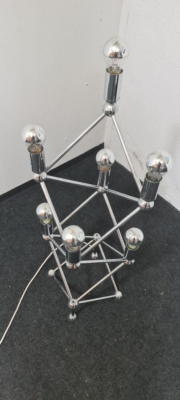 Vintage chrome floor light