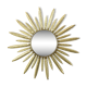 Mid Century Copper Plated Metal Sun Mirror Deknudt Convex 55cm