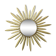 Mid Century Copper Plated Metal Sun Mirror Deknudt Convex 55cm