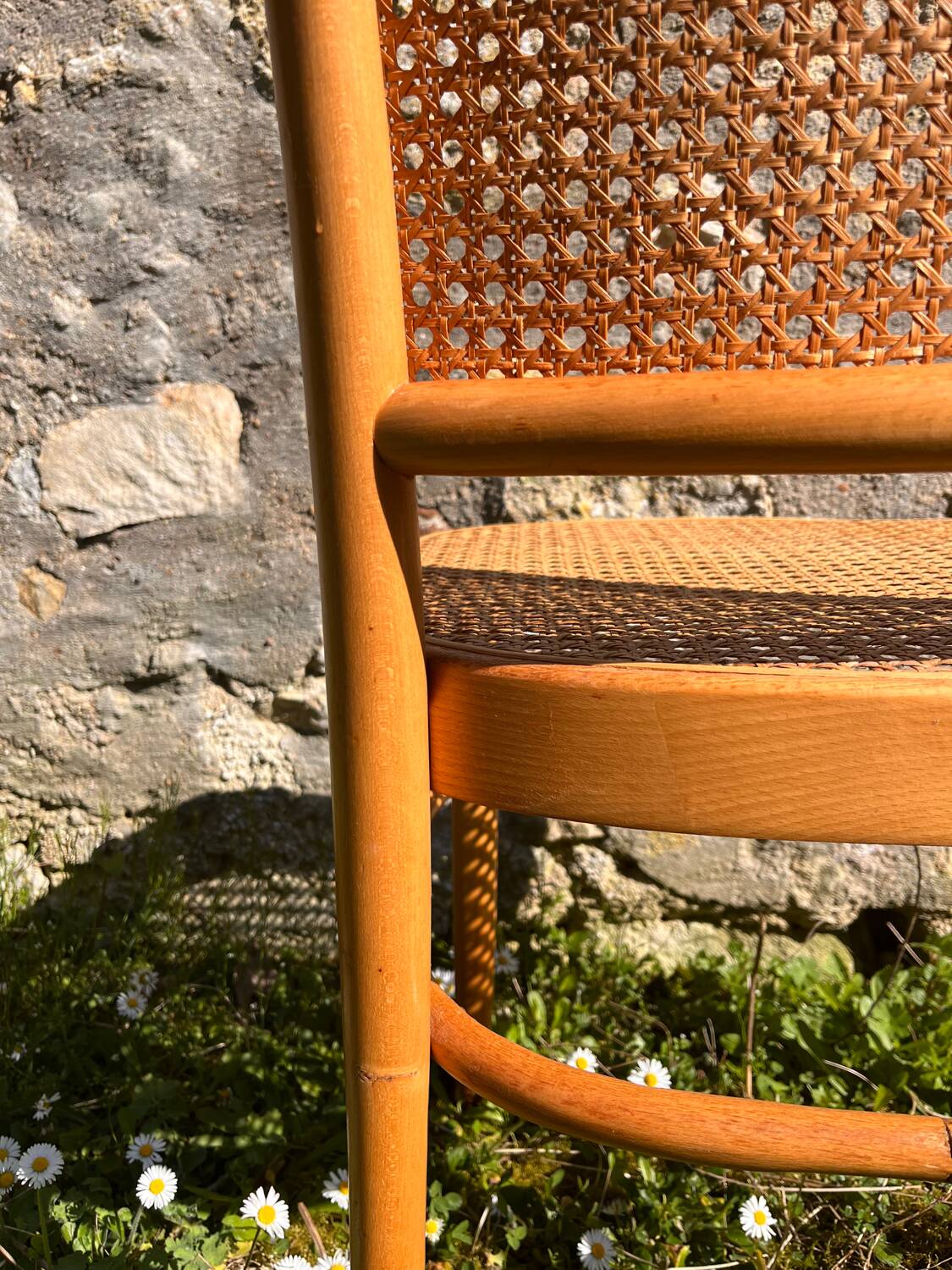 Joseph Hoffmann & Thonet natural wood chair