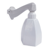 Decorative porcelain and glass wall lamp