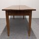 Burgundian farmhouse table in walnut, France early 19th century.