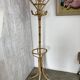 Vintage rattan coat rack