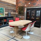 Solid oak monastery table
